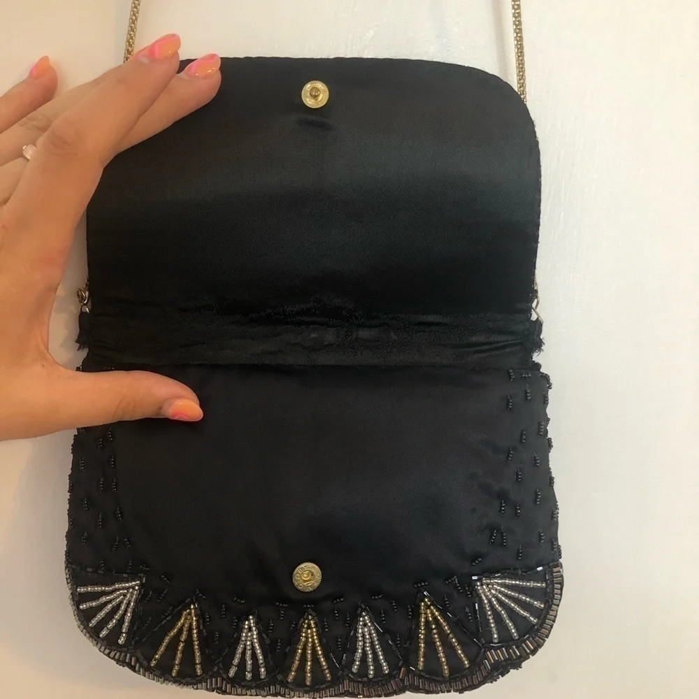 Vintage Imperial Fashion Beaded Long Strap Small Crossbody